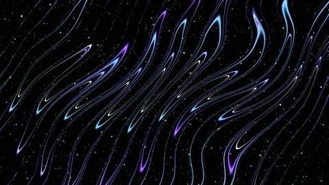 Multicolored glowing waves Stock Footage 167557429