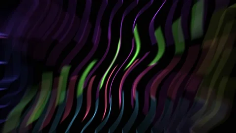 Multicolored glowing waves Stock Footage 167557543