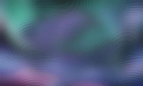 Multicolored gradient background with wavy lines pattern Stockillustratie