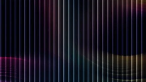 Multicolored gradient lines on dark background Stockillustratie