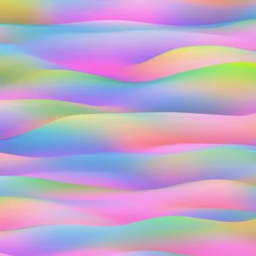 Multicolored Gradient Vertical Waves Stock Illustration