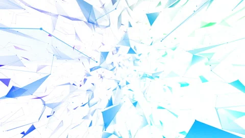 Multicolored gradients in geometric elements.Animated computer background. Stock Footage 102671423