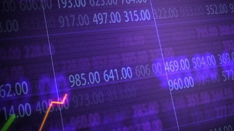 Multicolored graph diagram Stock Footage 70103168