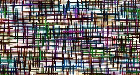 Multicolored grid geometric pattern as abstract background. Stock Illustration