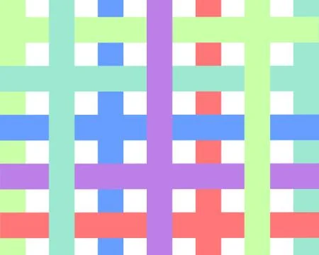 Multicolored grid on a white background. mosaic in geometric style with gradient Stock Illustration