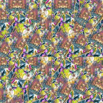 Multicolored Grunge Collage Stock Illustration