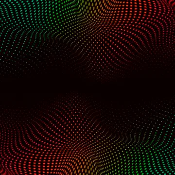 Multicolored half and full tone dotted patterned optical illusion Stock Illustration