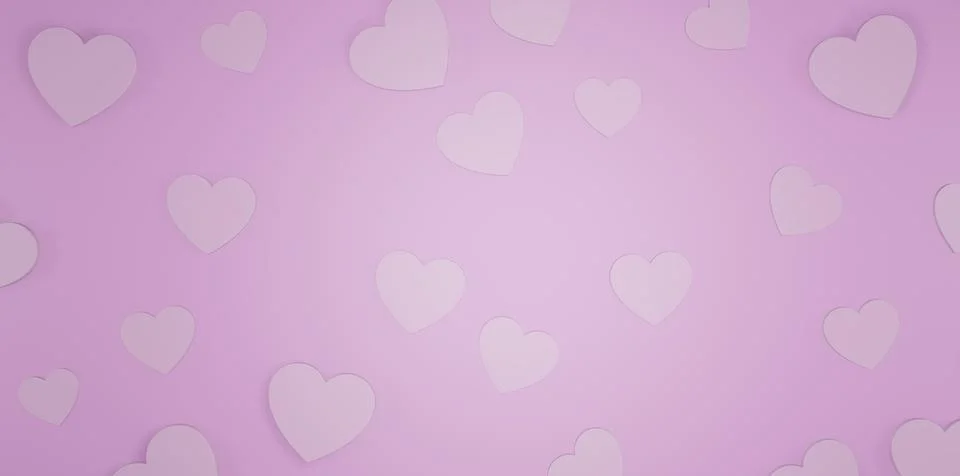 Multicolored Heart background. 3D Render Иллюстрация
