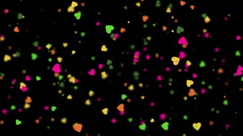 Multicolored hearts. Overlay 스톡 동영상 169577109