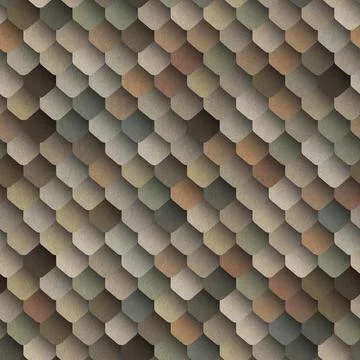 Multicolored hexagons honeycomb. Seamless vector pattern. Stock Illustration