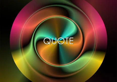 Multicolored holographic liquid circle with flowing gradient, abstract back.. Illustrazione stock