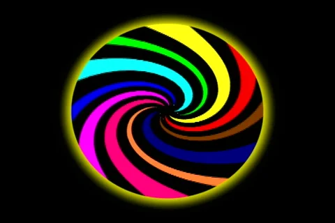 Multicolored hypnotizing animation Stock Footage 359088