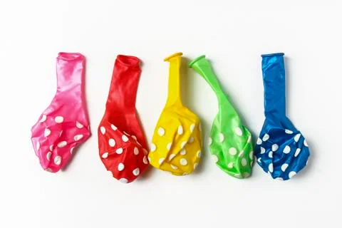 Multicolored inflatable balls Stock Photos