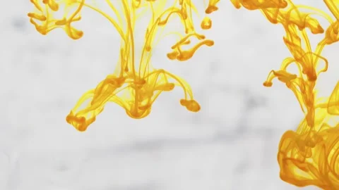Multicolored inks spreading in water, forming whimsical patterns Stock Footage 246847061
