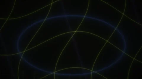 Multicolored intersecting lines on black. Stock Footage 335113437