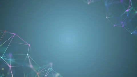 Multicolored joints on a blue background.Abstract digital background made of Stock-Footage 103120669