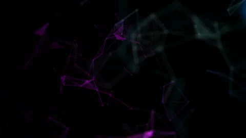 Multicolored joints. Depth of field.Growing global network and data connections Stock Footage 96911258