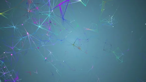 Multicolored joints.Techno background.Futuristic interface with running code Stockbeeldmateriaal 103120649