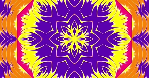Multicolored kaleidoscope Stock Footage 264928206