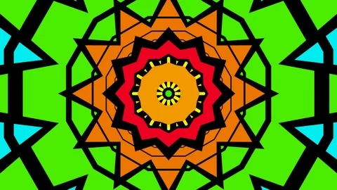 Multicolored kaleidoscope in motion. Stock Footage 121608992