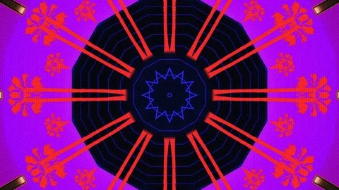 Multicolored kaleidoscope in motion. Stock Footage 121609156