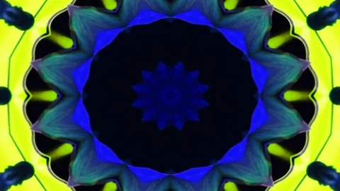 Multicolored kaleidoscope of moving graphics. Stock Footage 121580494