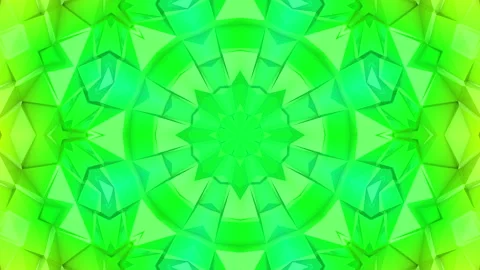 Multicolored kaleidoscope pattern is slowly moving. abstract animation. 3d rende Video stock 101669330