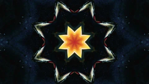Multicolored Kaleidoscope Sequence Patterns Stock Footage 120983617
