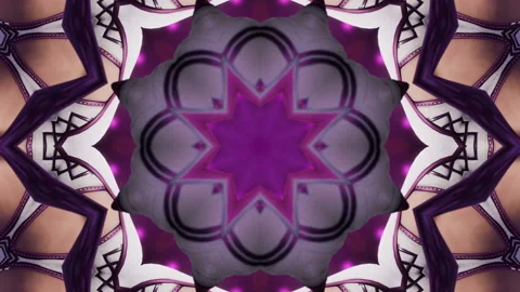Multicolored Kaleidoscope Sequence Patterns Stock Footage 120983970