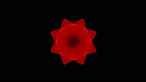 Multicolored Kaleidoscope Sequence Patterns Stock Footage 120984863