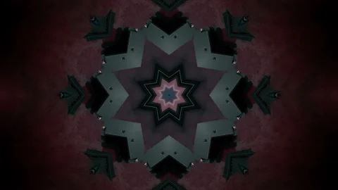 Multicolored Kaleidoscope Sequence Patterns Stock Footage 120985022