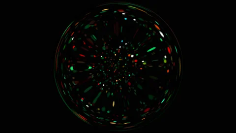 Multicolored Kaleidoscope Sequence Patterns Stock Footage 120991289