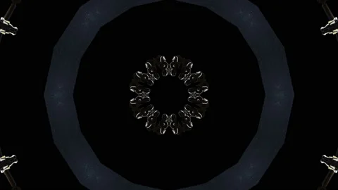 Multicolored Kaleidoscope Sequence Patterns Stock Footage 120991372