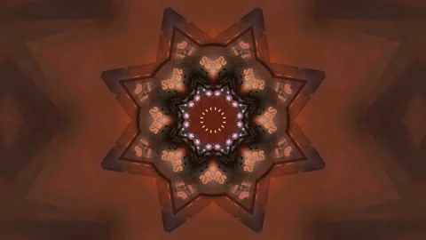 Multicolored Kaleidoscope Sequence Patterns Stock Footage 121703573