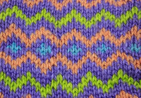 Multicolored knitted pattern Stock Photos