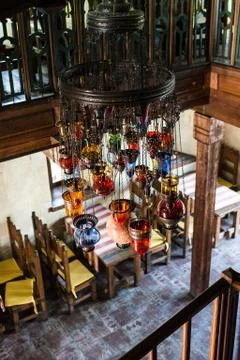 Multicolored lanterns Stock Photos