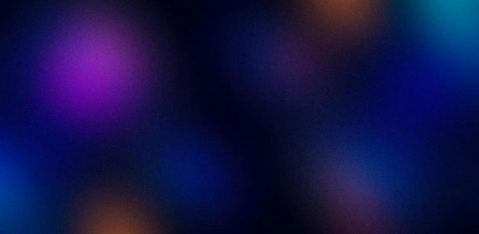 Multicolored lanterns through a window covered with ice Stock Photos