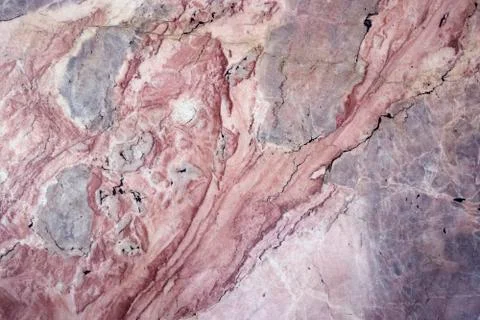 Multicolored layered marble texture with different veins and scratches Stock Photos