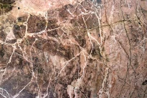 Multicolored layered marble texture with different veins and scratches Stock Photos