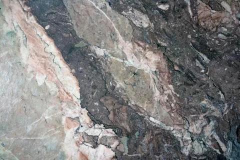 Multicolored layered marble texture with different veins and scratches Stock Photos