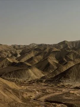 Multicolored Layers Form Striking Painted Hills Stock Photos