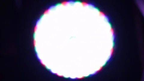 Multicolored LED lights close blur Stock Footage 97816553