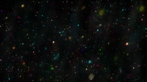 Multicolored Light Particles Bokeh Effects Abstract Dark Background Stock-Footage 297860227