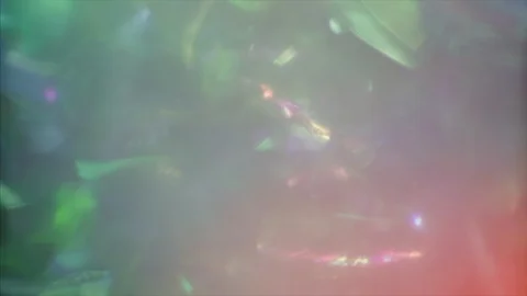 Multicolored light passes through glass. Dreamy creative background. Video stock 120483970