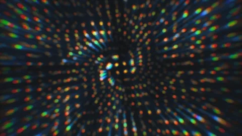 Multicolored lights create abstract patterns. Video stock 321283322