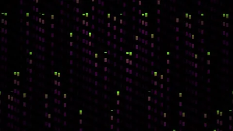 Multicolored Lights on Dark Background. Stock Footage 340035800