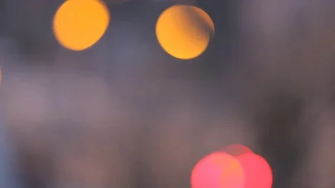 Multicolored lights, moving in the dark. Blurring background, вoke. Stock Footage 69262058