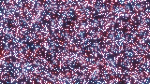 Multicolored lights panel with small circular light blinking randomly Stock Footage 164727460