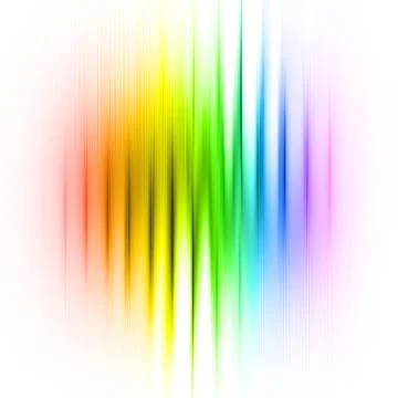 Multicolored linear abstraction over white Stock Illustration