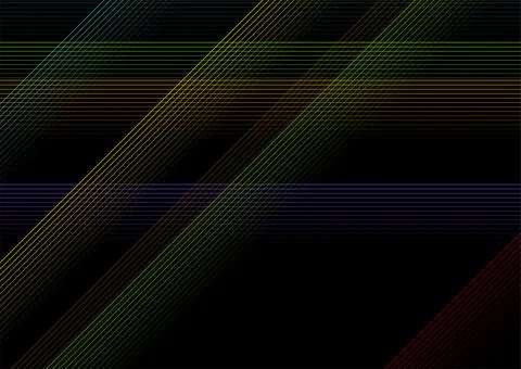 Multicolored lines abstract geometric tech background Stock Illustration